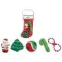 Holiday Surprise Stockings for Dogs - Christmas Theme Dog Toy Stocking 5 Toys !(Holiday Surprise Stocking)