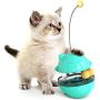 ocijf179 Cat Teaser Feeder Ball Cat Kitten Funny Tumbler Slow Eating Food Leak Dispenser Feeder Ball Teaser Toy - Blue