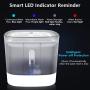 AIIYME Cat Water Fountain, 4 Intelligent LED Indicator Auto Dog Cat Water Dispenser, 85oz/2.5L 2 Flowing Modes Cleaning Water Shortage Reminder, Ultra Quiet Visible Pet Drinking Fountain 3 Filters