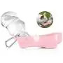 Flexzion Dog Water Bottle with Foldable Bowl Holder Drink Cup Tray Stand Attachment for Walking, Travel Drinking Dispenser Hanging Buckle Accessory for Pets, Dogs, Cats, Small Animals Flexzion Dog Water Bottle with Foldable Bowl Holder Drink Cup Tray Stand Attachment for Walking, Travel Drinking Dispenser Hanging Buckle Accessory for Pets, Dogs, Cats, Small Animals