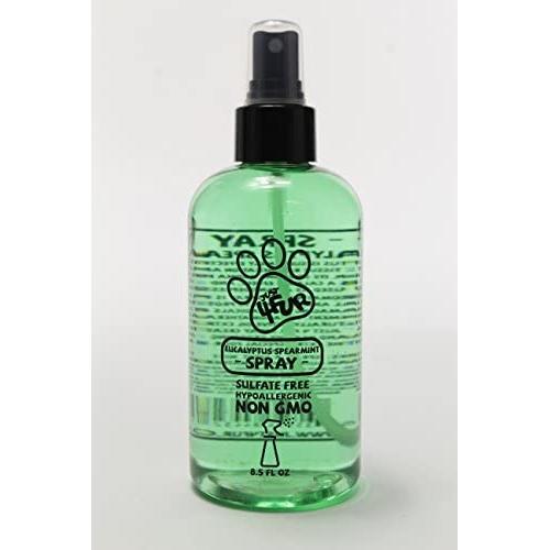 Eucalyptus Spearmint Just 4 Fur Aromatherapy Freshening & Shining Spray For Pets, Dog Grooming Spray & Pet Odor Eliminator - 8.5 FL OZ