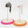 Ychaoya Pet Cat Playing Toys Sisal Spring Seat Cat Scratch Board with Mouse, Board Diameter: 15cm, Random Color Delivery Ychaoya Pet Cat Playing Toys Sisal Spring Seat Cat Scratch Board with Mouse, Board Diameter: 15cm, Random Color Delivery
