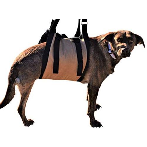 Travelin K9 Large Dog Lift Harness - Dog Support Harness - Dog Stair Lift - Dog Car Lift. For Disabled Dogs, Elderly Dogs, Injured Dogs, to support dogs back legs, and as a Dog Rehabilitation Harness