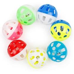 Pudwy 5 pcs/Lot Cat Ball Toy with Jingle Bell Inside Cat Toys Pet Cat Teaser Colorful Balls Toy for Cats Diameter 3.5 cm