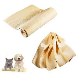 Pet Bath Towel,2 Pack Ultra Absorbent Cat and Dog Towels 17 X 26 for Small Medium Dogs and Cats Car/HairDrying /Kitchen Household