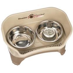 Neater Feeder Express Elevated Dog and Cat Bowls - Raised Pet Dish - Stainless Steel Food and Water Bowls for Small to Large Dogs and Cats
