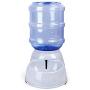 Pet Water Dispenser Station - 1 Gal Replenish Pet Waterer for Dog Cat Animal Automatic Gravity Water Drinking Fountain Bottle Bowl Dish Stand