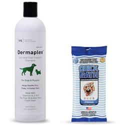 International Veterinary Sciences IVS - Dermaplex 16oz - Quick Bath Wipes - 5-pack