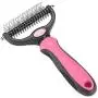 VWMYQ-Pet Grooming Tool - 2 Sided Undercoat Rake for Cats and Dogs - Safe Dematting Comb for Easy Mats & Tangles Removing - No More Nasty Shedding and Flying Hair VWMYQ-Pet Grooming Tool - 2 Sided Undercoat Rake for Cats and Dogs - Safe Dematting Comb for Easy Mats & Tangles Removing - No More Nasty Shedding and Flying Hair