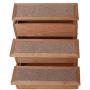 zoovilla PTR0082212010 Yorkshire Pet Step with Storage, Wood Bedside Ramp with Storage, Natural Wood, 15.55″D x 17.50″W x 14.76″H