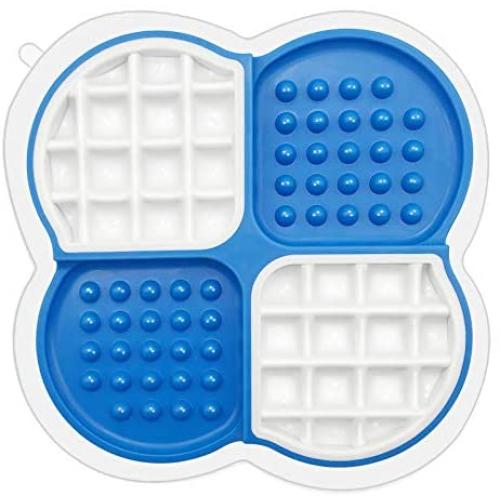 kooktool Dog Slow Feeders, Licking Mat,Fun Alternative, Calming Mat for Anxiety Relief, Ideal for Snacks Yogurt or Peanut Butter, Especially Dry and Wet Separation,Licking Mat and Slow Feederers