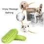 CUZYOU 2Pack Dog Grooming Brush Pet Comb Rubber Brush for Bath & Massage Cat Bath Brush with Fur Catching Screen Soft 4 Point Bristle Pets Bath Brush CUZYOU 2Pack Dog Grooming Brush Pet Comb Rubber Brush for Bath & Massage Cat Bath Brush with Fur Catching Screen Soft 4 Point Bristle Pets Bath Brush