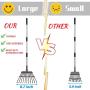 SUNLAX Pet Pooper Scooper, Height Adjustable Dog Poop Scoop Removal Picker with Long Handle Extra Large Tray - Easy to Wash