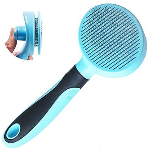 Pet Grooming Brush for Dogs and Cats with Short to Long Hair,Portable Self Cleaning Slicker Brush Pet Soft Comb