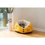 Armarkat Cat Bed Model C75HMB/MH Gold Waffle Texture Poly Blend and White