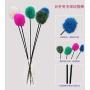 WellieSTR 27PCS (9 Stlye) Teaser Feather Toys Kitten Funny Colorful Rod Cat Wand Toys Plastic Pet Cat Toys Interactive Stick Pet Cat Supplies