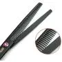 7.0 inches Professional Dog Grooming Scissors Set Straight & thinning & Curved & chunkers 4pcs in 1 Set (with Comb)