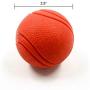 YUSENPET Tough Rubber Bouncy Tennis Ball, Floatable Retrieve Chew Toy Virtually Indestructible for Dogs Water Swimming Pool Play, Tennis Size