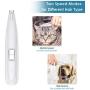 DELOMO Paw Clippers for Dogs, 2-Speed Mode Professional Cordless Dog Paw Trimmer for Trimming Pet Hair Around Paws, Eyes, Ears, Face, Rump, Low Noise