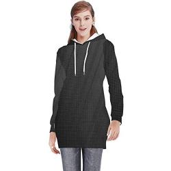 C COABALLA Abstract Modern Stripes Lines Black and GrayBackground -,Womens Sweatshirt Casual Long Sleeve Pullover Hood