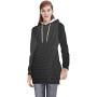 C COABALLA Abstract Modern Stripes Lines Black and GrayBackground -,Womens Sweatshirt Casual Long Sleeve Pullover Hood
