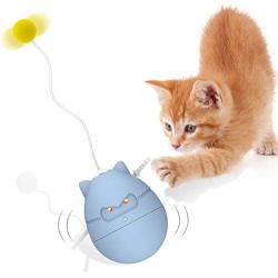 ISOPHIS Interactive Cat Toys for Indoor Cats, Robotic Cat Toys with Automatic Self Rotating and Tumbler Toy Functions