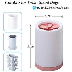 Kwispel Dog Paw Cleaner - Portable Dog Paw Cleaner Foot Washer Cup for Small Medium Dogs and Cats Muddy Paw