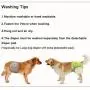 Luxja Reusable Female Dog Diapers with Extra Detachable Diaper Pads (Pack of 4), Washable Wraps for Female Dog (Gray + Green + Purple + Rose Red), M