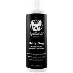 MaddieGirl Organics - Itchy Dog Anti-Itch/Skin-Soothing Shampoo for Dogs - with Organic Essential Oils and Botanicals - Vegan, All-Natural, Cruelty Free, No Gluten or GMOs