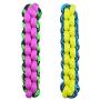 MPP Paracord Rope Dog Toys Tough Fetch Stick Braided Chew Tug Choose Color 10 1/4''