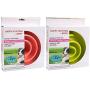 Juvale 2-Pack Interactive Spiral Dog Bowl, Slow Feeder Pet Dish to Stop Bloat, Pink and Green