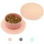 Ptlom Pet Food Mat for Dog and Cat Placemat 2 Pcs, Mat for Prevent Food and Water Overflow, Suitable for Medium and Small Pet,Silicone, 9.5'' 9.5'' Ptlom Pet Food Mat for Dog and Cat Placemat 2 Pcs, Mat for Prevent Food and Water Overflow, Suitable for Medium and Small Pet,Silicone, 9.5'' 9.5''