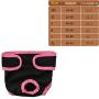 JinTuDi 4pc Pet Parents Premium Washable Dog Diapers Doggie Diapers Female Male Dog(Small)