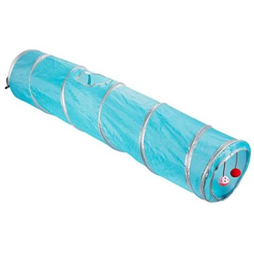 Juvale Small Pet Agility Play Tunnel Tube, Pet Toy for Tiny Dogs, Cats, Rabbits (47 x 9.75 in)