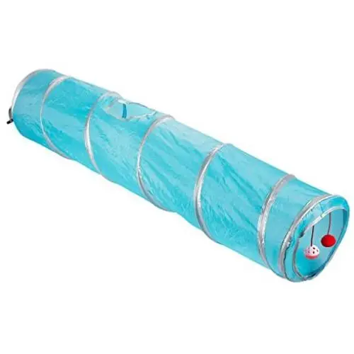 Juvale Small Pet Agility Play Tunnel Tube, Pet Toy for Tiny Dogs, Cats, Rabbits (47 x 9.75 in) Juvale Small Pet Agility Play Tunnel Tube, Pet Toy for Tiny Dogs, Cats, Rabbits (47 x 9.75 in)