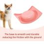 Dressyougo Tilted Slanted Feeder Single Dog Cat Bowl, Raised Lips No Spill Food and Water Feeder, Reduce Neck Stress, Dishwasher Safe