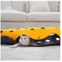 ZZK Cat Tunnel Pet Cat Bed Cat Tunnel Hidden Toy with Multiple Tracking Holes Foldable Tunnel Mat Four Seasons Universal Cat Toy Removable and Washable