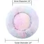 KAMA BRIDAL Marshmallow Cat Bed, Round Donut Beds Sofa for Small Dogs, Warm Plush Calming Pet Bedding, Pluffy, Comfy&Cute Faux Fur Cuddler Indoor, Size 23'' KAMA BRIDAL Marshmallow Cat Bed, Round Donut Beds Sofa for Small Dogs, Warm Plush Calming Pet Bedding, Pluffy, Comfy&Cute Faux Fur Cuddler Indoor, Size 23''