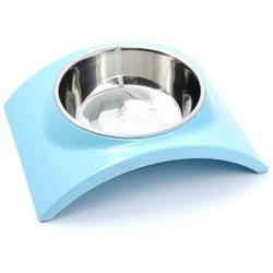 Super Design Dog Cat Bowl Double Stainless Steel Double Bowl for Food and Water Feeder