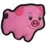 SmartPetLove - Tender-Tuffs Simple - Tough Plush Dog Toy - Easy Grab Pink Pig with Puncture Resistant Squeaker and Super Strong Seams for Big and Small Dogs