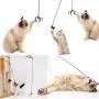 Halloween 2 Pcs Cat Kitten Toys, Flying Finger Pet Toys with Bat Spider Design, Cat Halloween Elastic Springs Finger Teaser Toys, Interactive Pet Teaser Toy with Bell, Cats Scratchers Accessories Halloween 2 Pcs Cat Kitten Toys, Flying Finger Pet Toys with Bat Spider Design, Cat Halloween Elastic Springs Finger Teaser Toys, Interactive Pet Teaser Toy with Bell, Cats Scratchers Accessories