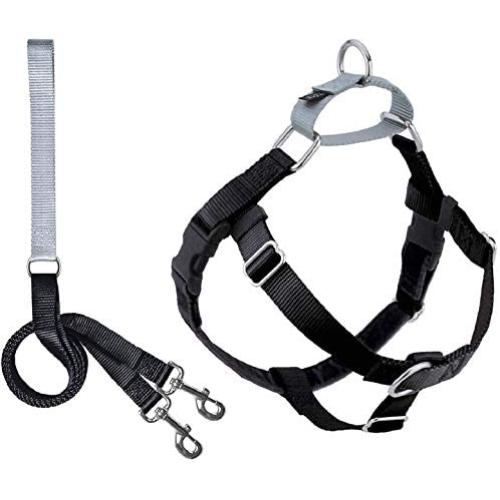 2 Hounds Design Freedom No Pull Dog Harness | Adjustable Gentle Comfortable Control for Easy Dog Walking |for Small Medium and Large Dogs | Made in USA | Leash Included