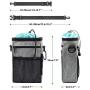 TVMALL Dog Training Treat Bag with Poop Bag Holder Waterproof Dog Food Storage Bag Training Pouch with Adjustable Belt Shoulder Strap Easy to Carry Free Dog Plush Toys clicker Two Garbage Bags