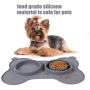 Slow Feeder Bowl for Dogs, Silicone Dog Slow Feeding Mat Non-Slip Slow Eating Pet Food Bowl for Puppy Small Medium Small Dogs & Cats (Gray)