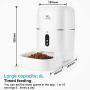 Zacro 6L Automatic Cat Dog Feeder - WiFi Automatic Pet Smart Feeder Food Dispenser, 1080P HD WiFi Pet Camera with Night Vision and 2-Way Audio Communication, Wi-Fi Enabled App for iOS/Android