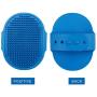 Fantye 2 Pcs Dog Grooming Brush, Pet Bash Brush Rubber Dog Brush Cat Rubber Comb Grooming Tool with Adjustable Ring Handle