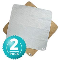Pet Parents Pawtect Pads Bundle Large Natural Classic & Natural Round Washable Dog Pee Pads 4 Total Premium Pee Pads for Dogs, Waterproof Whelping Pads, Reusable Dog Training Pads, Travel Pet Pee Pads