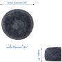 FOCUSPET Dog Bed Cat Bed Donut, Pet Bed Faux Fur Cuddler Round Comfortable for Small Medium Large Dogs Ultra Soft Calming Bed Self Warming Indoor Sleeping Bed Multiple Sizes (20/24/32/40/46)
