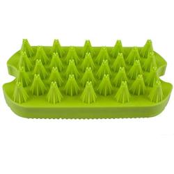 Dog & Cat Brush for Short to Medium Hair Non Metal Grooming and Deshedding Soft Silicone Brush Gently Removes Loose Hair