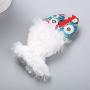 ocijf179 Pet Toy Cat Chew Teething Toy Pillow Biting Resistance Cute Animal Shape Pet Supply - Light Color